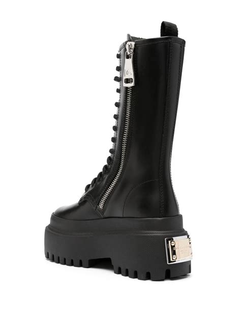 dolce gabbana combat boots|dolce & gabbana boots women's.